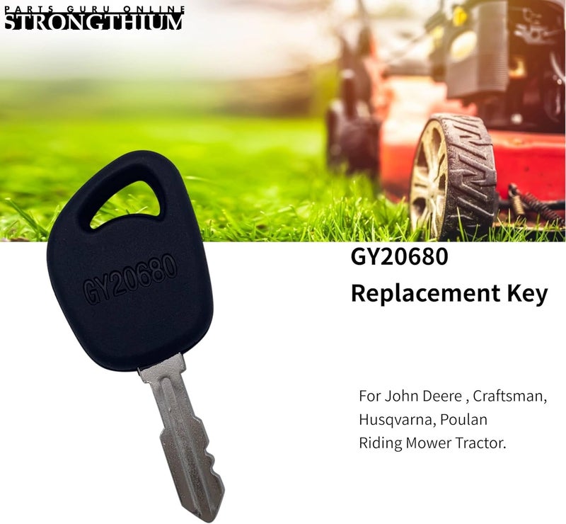 Strongthium 140403 GY20680 Replacement Key for Husqvarna Craftsman John Deere Poulan Toro 112-0312 AYP 112-1615 Kohler 48 340 01-S Murray 327350MA Riding Mower Tractor - Image 4